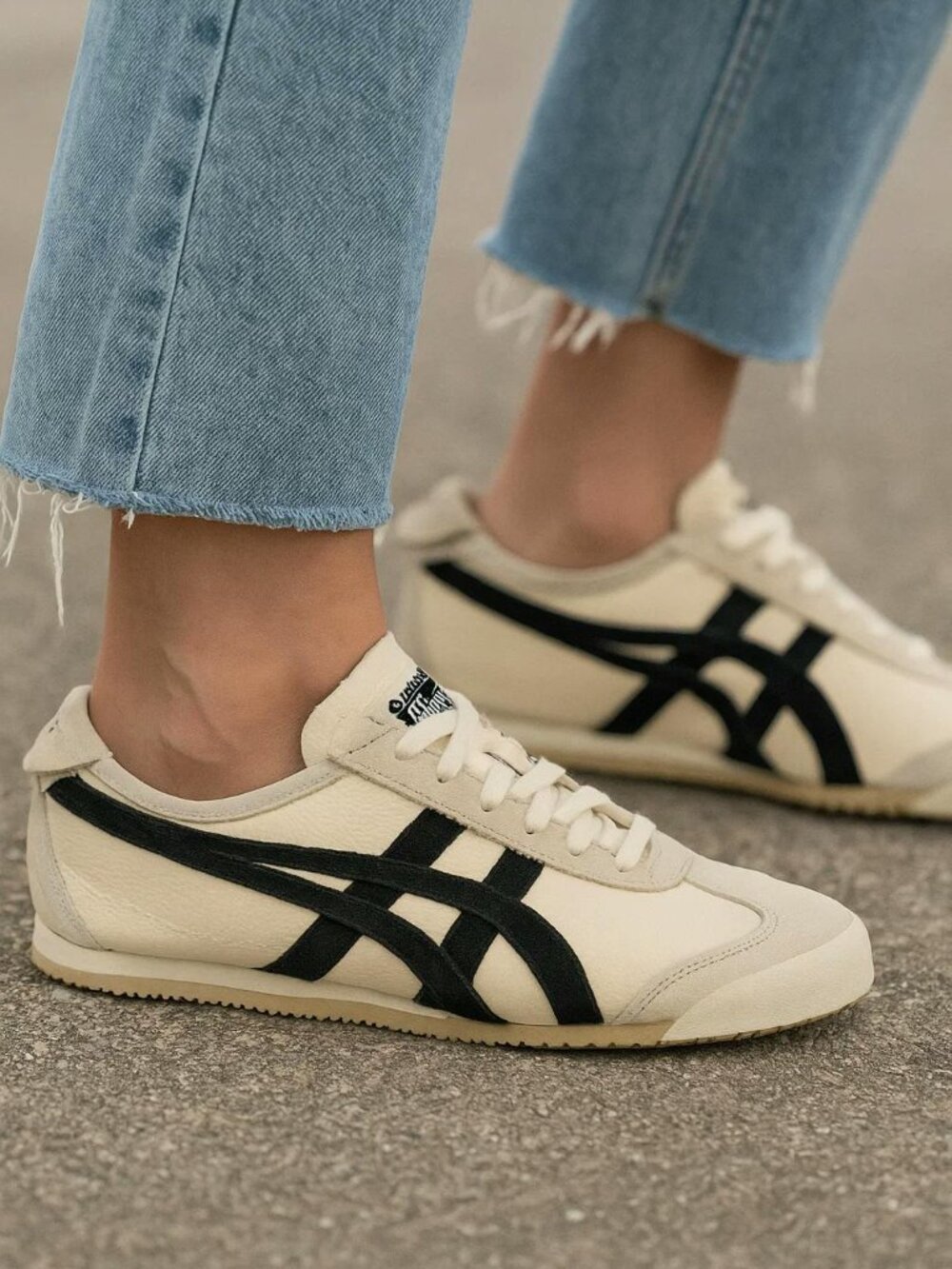 Onitsuka Tiger Mexico 66 Vintage Birch Black Sneakers US 7